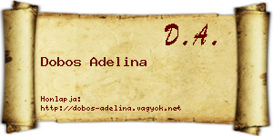 Dobos Adelina névjegykártya